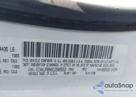 2012 Jeep Patriot Sport z USA, uszkodzony, nr VIN 1C4NJPBA0CD505552